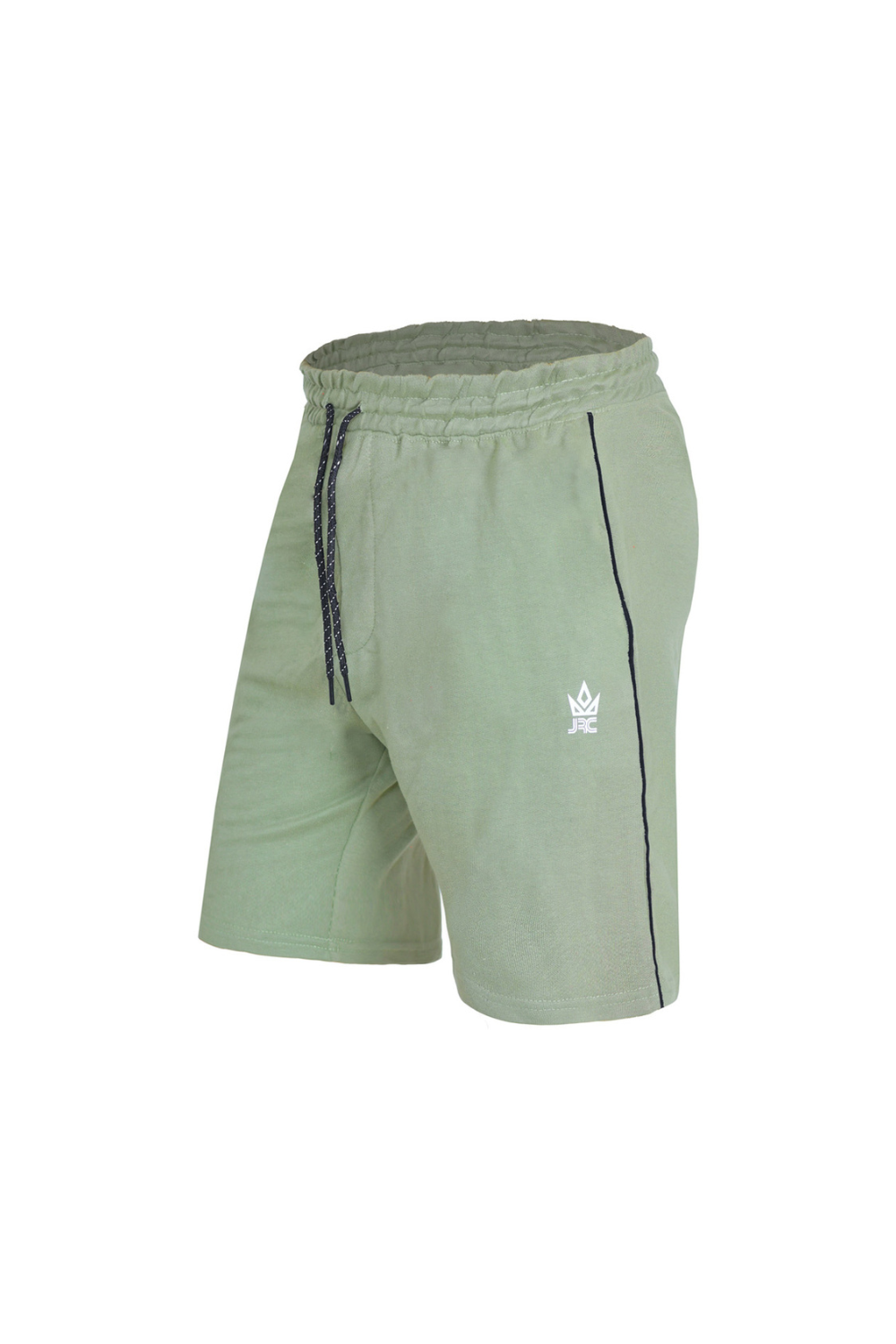 Men's olive gym piping shorts