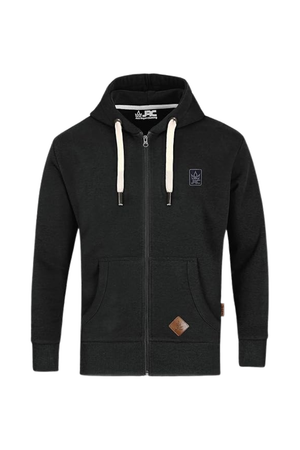 JRC Mens Zipped Charcoal Hoodie