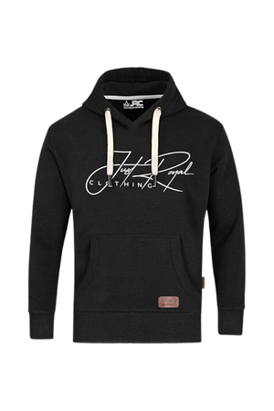 JRC Mens Henley Pullover Fleece Charcoal Hoodie