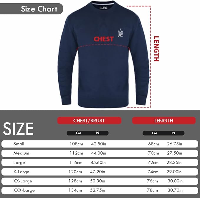 Men's fleece crewneck sweatshirt - detail view