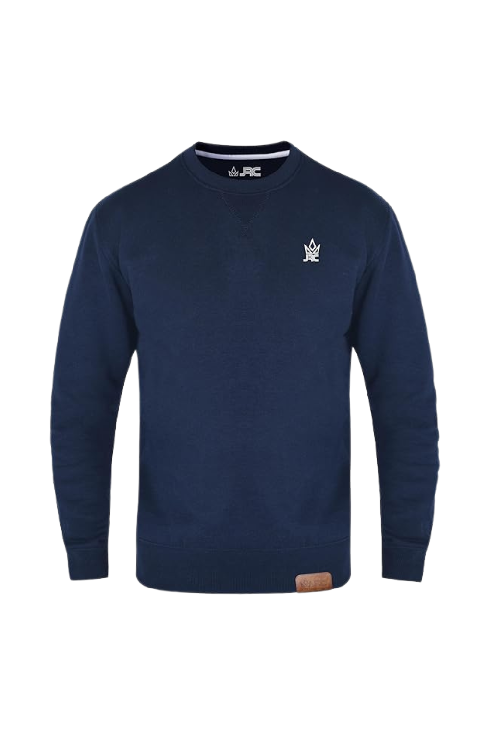 Men's navy fleece crewneck sweatshirt