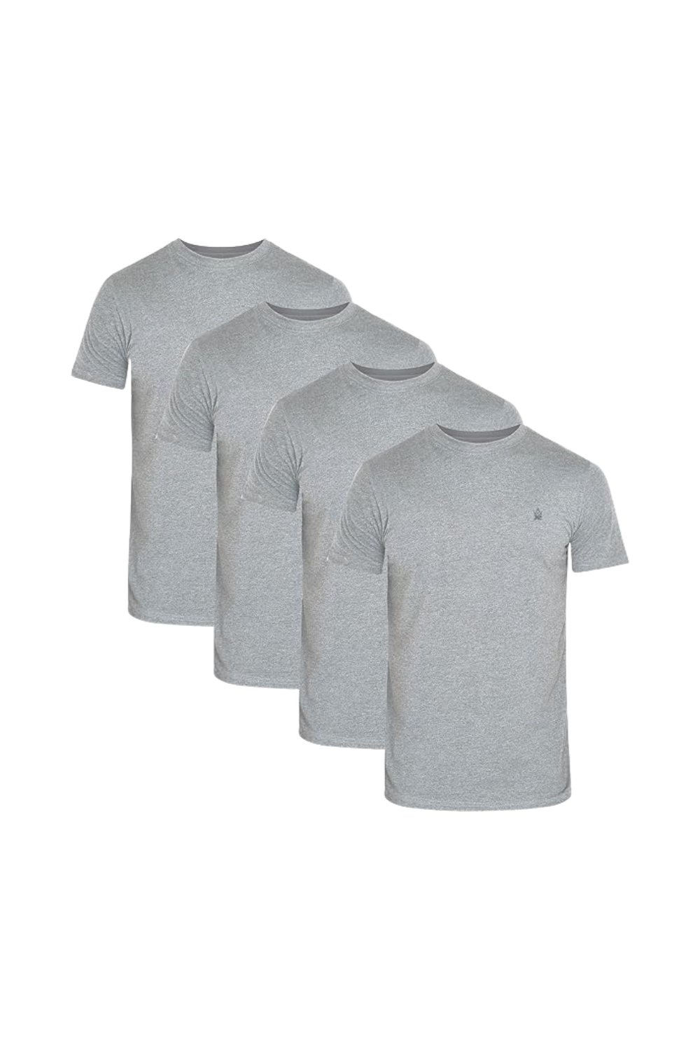 Men's short sleeve crewneck t-shirts pack of 4 - front view - JRC UK
