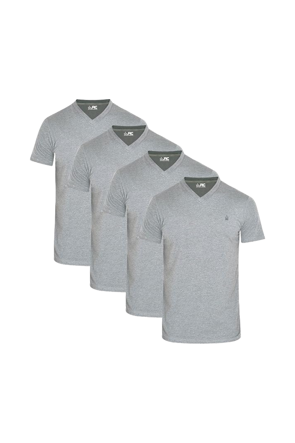 JRC Pack of 4 Mens Short Sleeve V-Neck T-Shirts